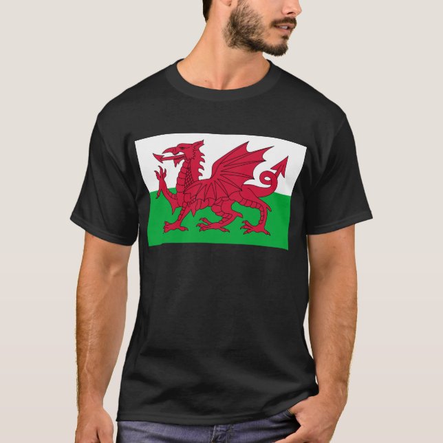 wales flagga tee (Framsida)