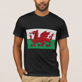 Wales flagga tee shirt
