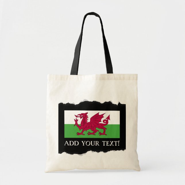 Wales flagga tygkasse (Framsidan)