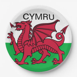 Wales Flagga Vm 2022 Red draon Cymru
