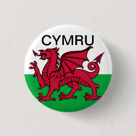 Wales Flagga Vm 2022 Red draon Cymru Knapp