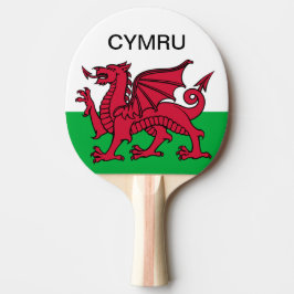 Wales Flagga Vm 2022 Red draon Cymru Pingisracket