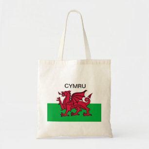 Wales Flagga Vm 2022 Red draon Cymru Tygkasse