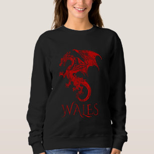 Wales flagga Welsh draon pride red Wales rugby foo T Shirt
