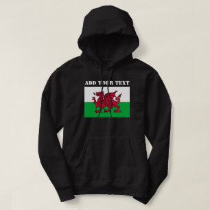 Wales Flagga World cumru Football Soccer Hoodie