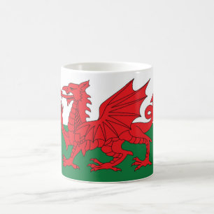 Wales flaggamugg kaffemugg