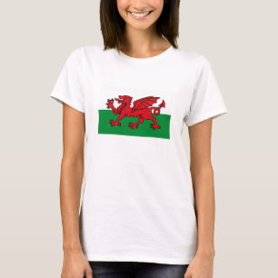 Wales flaggaT-tröja T-shirt