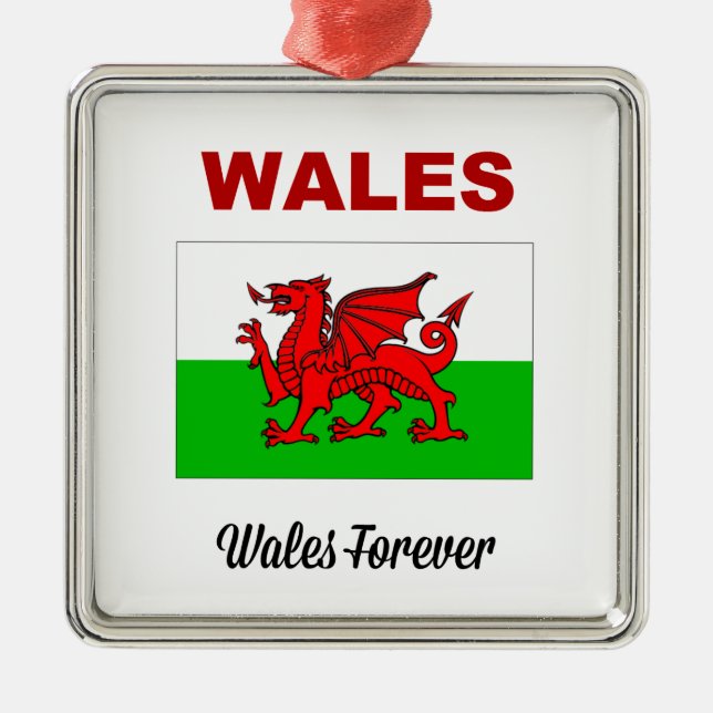 Wales Forever Julgransprydnad Metall (Framsidan)