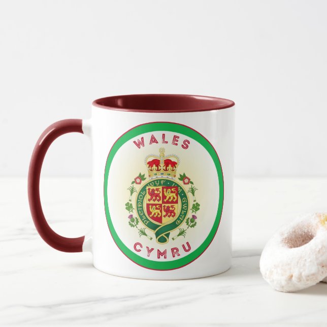 Wales kulturarvssymbol mugg (Med munk)