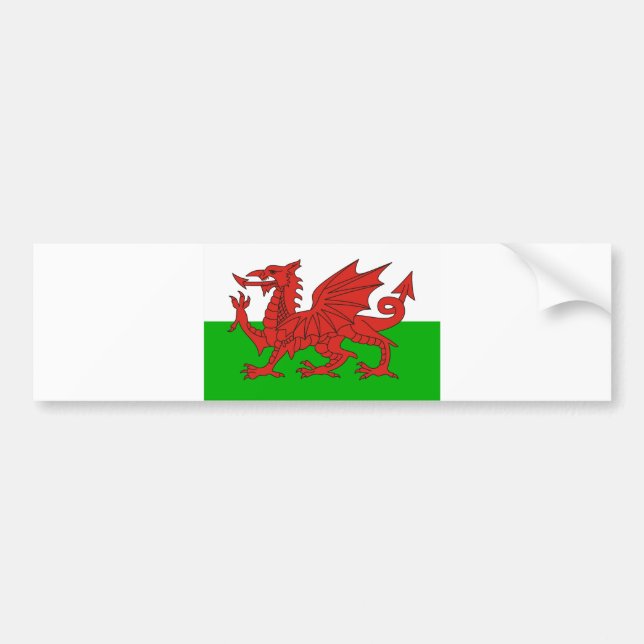 wales land draon flagga weltschutz bildekal (Framsidan)