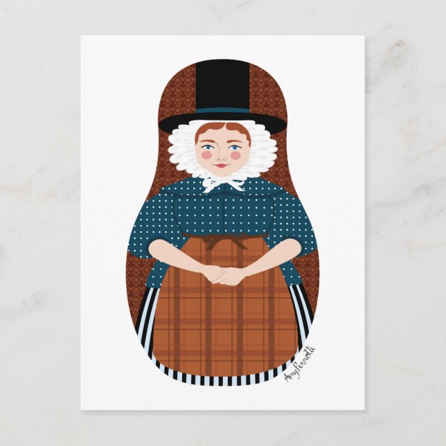 Wales Matryoshka vykort (Framsida)
