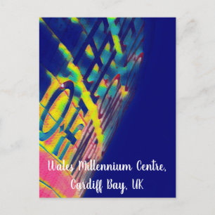 Wales Millennium Center Artistic Postcard Vykort