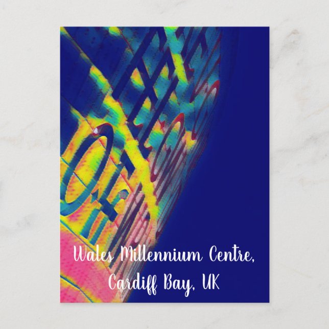 Wales Millennium Center Artistic Postcard Vykort (Framsida)