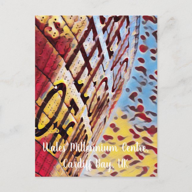 Wales Millennium Center Cardiff, UK Postcard Vykort (Framsida)
