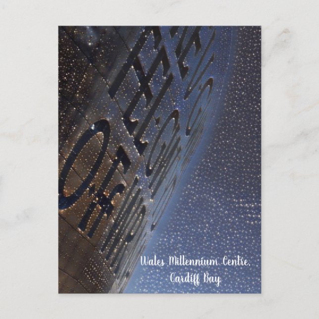 Wales Millennium Center Starry Effect-vykort Vykort (Framsida)