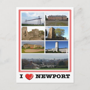 Wales - Newport - I Kärlek - Vykort