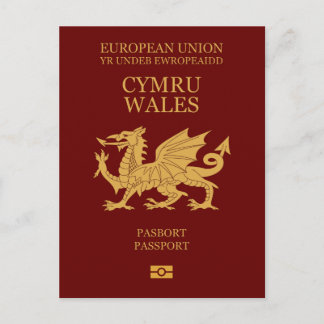 Wales passport vykort