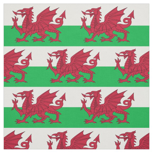 Wales patriotiska flagga tyg (Provkarta)