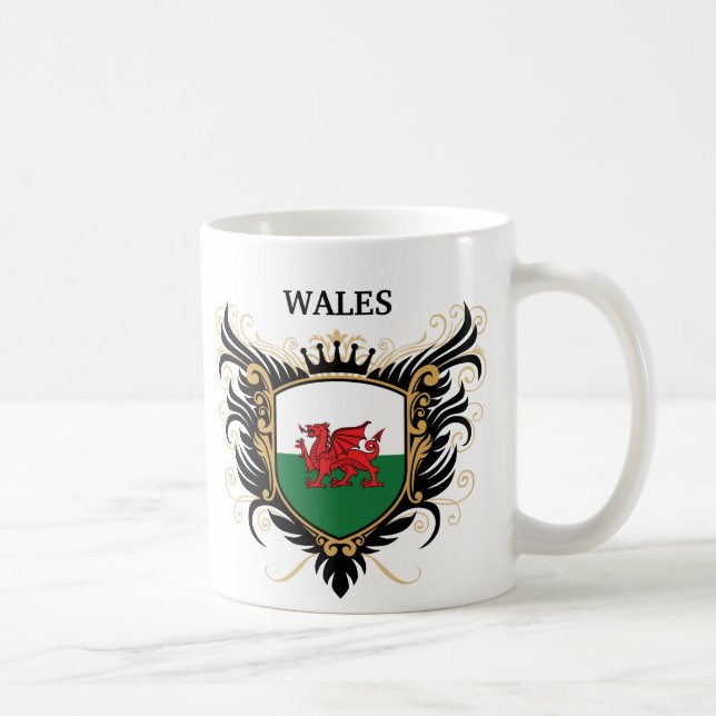 Wales [personifiera], kaffemugg (Höger)