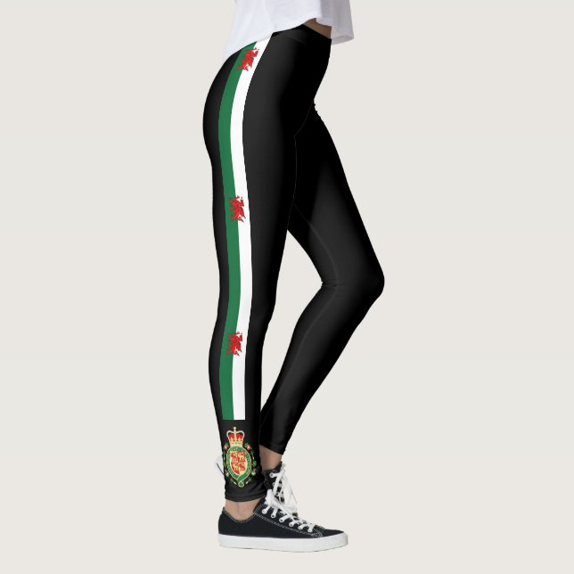 Wales randflagga leggings (Höger)
