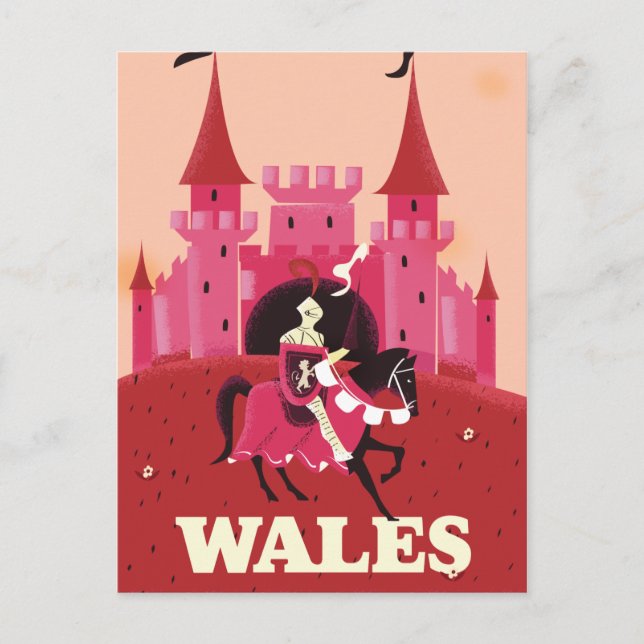 Wales reseposter. vykort (Framsida)