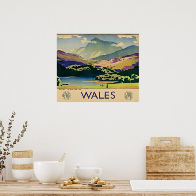 Wales reseskylt poster (Kök)