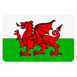 Wales röda drakens Wales flagga Magnet