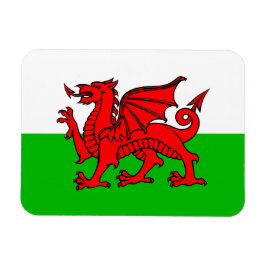 Wales röda drakens Wales flagga Magnet