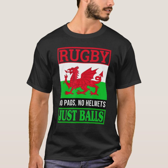 Wales   Rugby T Shirt (Framsida)