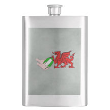 Wales Rugby Team Dragon With Rugby Boll