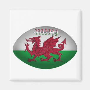 Wales Rugbyboll Magnet