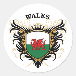 Wales Runt Klistermärke