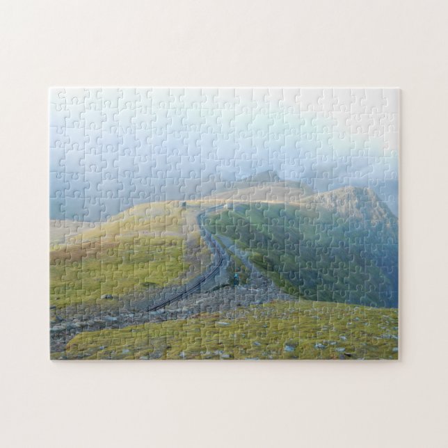 Wales Snowdon Welsh Landscape Railway Souvenir Pussel (Horisontell)