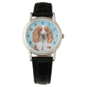 Wales Springer Spaniel-målning - Original hundkons Armbandsur