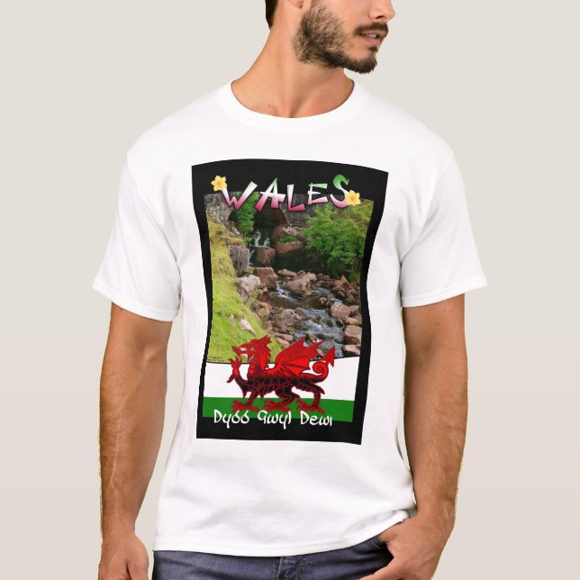 Wales St David dag - Dydd Gwyl Dewi T Shirt (Framsida)