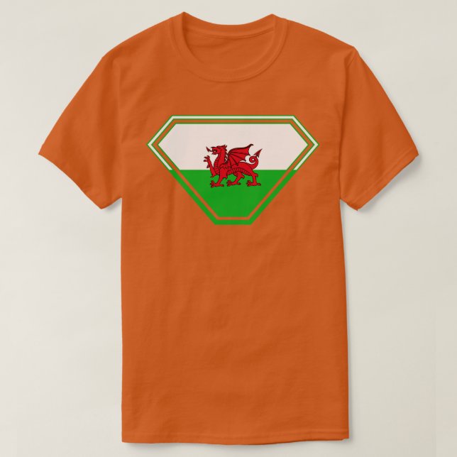 Wales SuperEmdriven Shield T Shirt (Design framsida)
