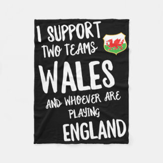 Wales Supporter Funny Welsh Rug  Fleecefilt