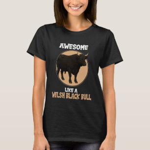 Wales svarta nötkreatur Awesome Liksom en Wales sv T Shirt