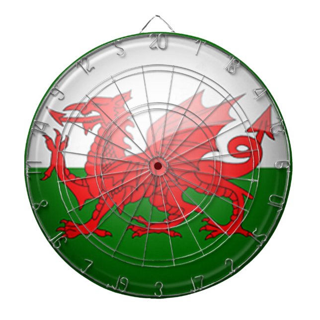 Wales Theme Dartboard Darttavla (Framsidan)
