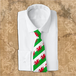 Wales Ties, mode Welsh Flagga, business Slips