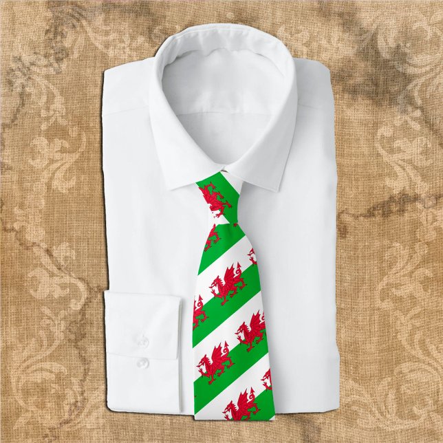 Wales Ties, mode Welsh Flagga, business Slips (Skapare uppladdad)
