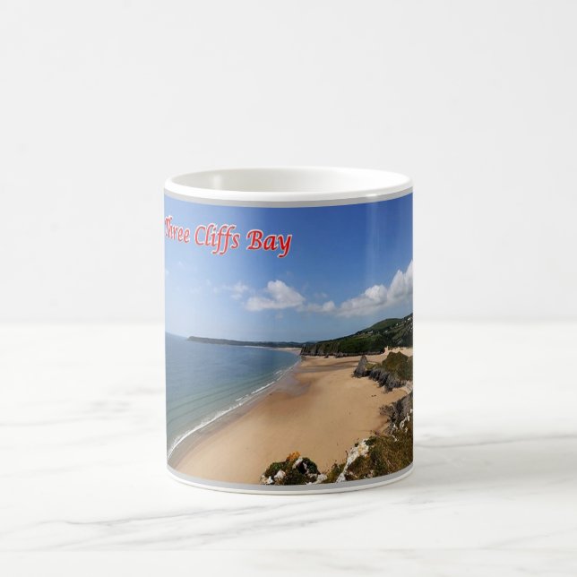 Wales - Tre Cliffs Bay Kaffemugg (Center)