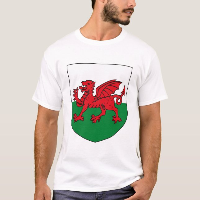 Wales vapensköldT-tröja T Shirt (Framsida)