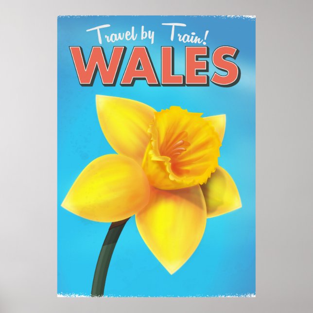 Wales vintage resemål poster (Framsidan)
