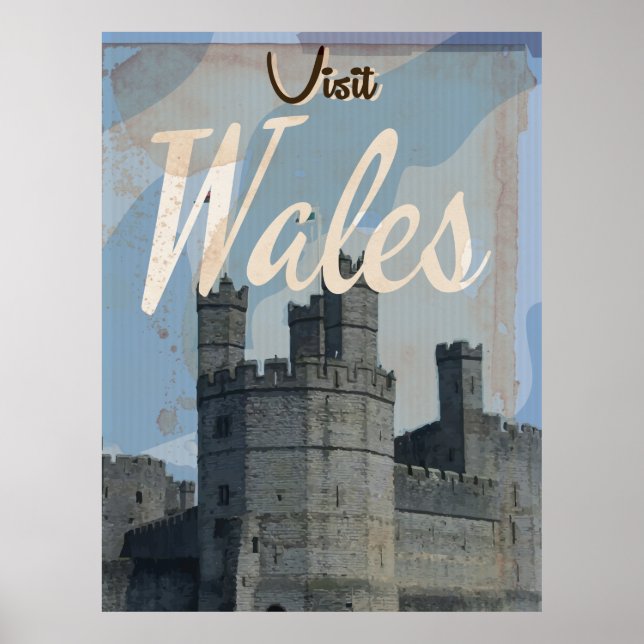 Wales Vintage-resoraffisch Poster (Framsidan)