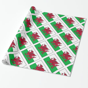 Wales walesisk drakeflagga presentpapper