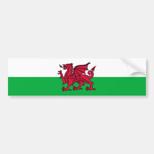 Wales - walesisk flagga bildekal