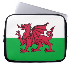 Wales - walesisk flagga laptop fodral