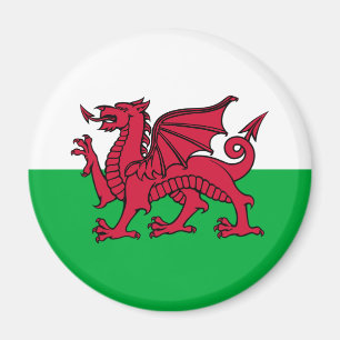 Wales - walesisk flagga magnet