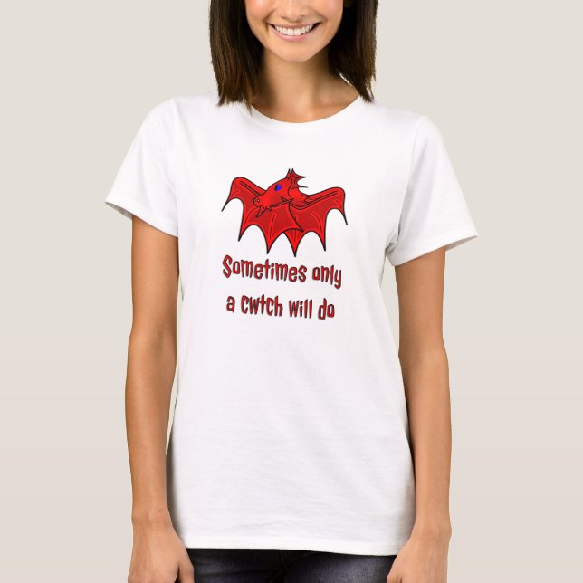 Wales walesiska drakar Cwtch T-shirt (Framsida)